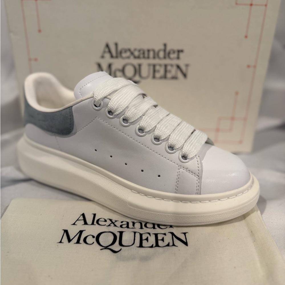 Fashion Platform Sneakers White and Blue size 39